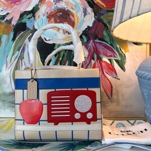 Rare New Coach Tom Wesselmann Cashin Carry Tote 22 Limited Edition Art Collab
